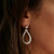 OPEN PEAR ROP EARRING - EF1070/CZ