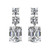 DOUBLE ASSCHER DROP WITH EMERALD CUT BOTTOM - EF1127/CZ