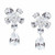 Small Flower Cluster with Pear Drop Earrings (16 TCW)