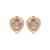 EARRING egg shape ear.pave w/bags accr.ctr.diag - T12911/PK/CZ