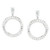 Emerald Cut Open Circle Earring (30 TCW)