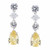 MULTISTONE DROP EARRING - EF967SH/CAN/CZ