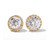 Pave Studs with Vermeil (3 TCW)