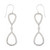 DOUBLE OPEN OVAL EARRING ON WIRE - EF1253/CZ