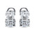 Oval & Emerald-Cut Double Stud (8 TCW)