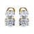 Oval & Emerald-Cut Double Stud (8 TCW)