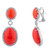 CABACHON PAVE SET DROP EARRING - EF1313/COR/CZ