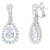 OPEN PEARSHAPE DROP EARRING - EF1312/CZ