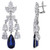 2.5 INCH DROP EARRING - EF1075SM/SAP/CZ