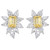 Canary Center Cluster Earrings (15 TCW)