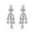 MULTI PEARSHAPE CHANDELIER DROP EARRING - EF1365/CZ