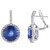 Sapphire Solitaire & Pave Drop Earrings (14.75 TCW)