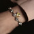 BEZEL SET CHARM BRACELET - BF181/CZ/CAN