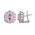 Pink Asscher Halo Earrings (11.8 TCW) Pink Asscher Halo Earrings (11.8 TCW)