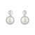 Pearl & Pave Drop Earrings (3.5 TCW)