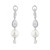 Pear and Pearl Drop Earrings (2.5 TCW)