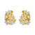 CLUSTER EARRING OF OVALS AND ROUNDS - EF1479/CAN/CZ