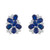 CLUSTER EARRING OF OVALS AND ROUNDS - EF1479/SAP/CZ