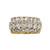Three Row Oval & Round Eternity Band Three Row Oval & Round Eternity Band