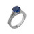 Round Sapphire Split Shank Ring (1.75 TCW)