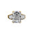 Radiant Cut Center with Baguette Sides in Vermeil (6.4 TCW) Radiant Cut Center with Baguette Sides in Vermeil (6.4 TCW)