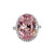 Pink Halo Oval Ring