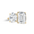 Toi et Moi Oval & Emerald Cut Ring (10.5 TCW)