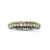Three Sided Canary and Clear Pave Band