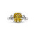 9X7(2.5CT) CUSHION CUT WITH OVAL SIDES(.25CT) - F1482-CAN-CZ-14K