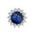 5CT Sapphire Cabochon Ring - F1463-SAP-CZ-14KT