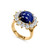 5CT Sapphire Cabochon Ring - F1463-SAP-CZ-14KT