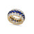 Three Row Sapphire Oval & Round Eternity Band