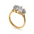 Toi et Moi Heart and Pear-Cut Ring (2.5 TCW)