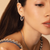 Alternating Round Oblong Hoop Earring (4.5TCW) Alternating Round Oblong Hoop Earring (4.5TCW)