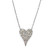 Pave Lab Diamond Heart