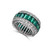 Emerald Baguette and Round Wedding Band (7.25TCW) Emerald Baguette and Round Wedding Band (7.25TCW)