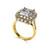7CT(12x10) Emerald Cut Double Halo Ring
