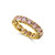 Round Pink CZ Brilliant Eternity Band (4.5 TCW)