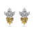 Canary Heart With Pear and Marquise Top (13 TCW) Canary Heart With Pear and Marquise Top (13 TCW)