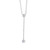 Lariat Style 2 stone Chain Pendant (2 TCW) Lariat Style 2 stone Chain Pendant (2 TCW)