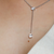 Lariat Style 2 stone Chain Pendant (2 TCW) Lariat Style 2 stone Chain Pendant (2 TCW)
