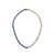 Lab Grown Sapphire & CZ Round Tennis Necklace (4mm)