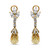 Drop Earring with Small Canary Briolette