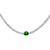 Four Prong Tennis Neck with 2ct Lab Emerald Oval