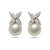 My Wedding Wardrobe Marquise X Cluster with Pearl Drop Earrings (2 TCW)