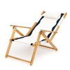 Classic Teak Beach Chair - Riviera White