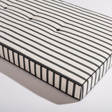 Al Fresco Chaise Lounge Cushion - Monaco Black Stripe