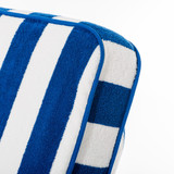 The Lounger Towel - Mediterranean Blue Stripe