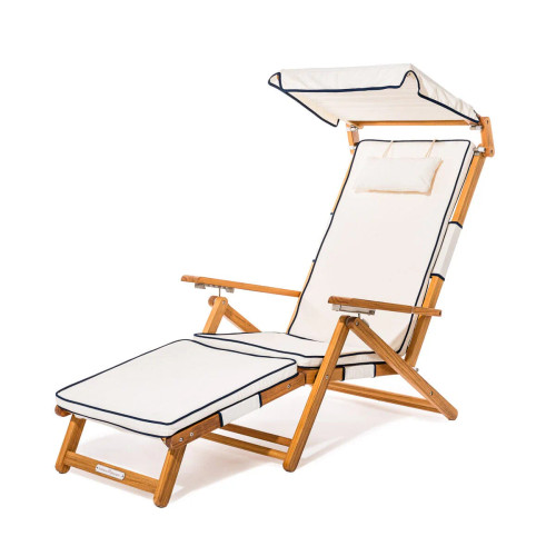 The Club Chair - Teak Natural - Riviera White