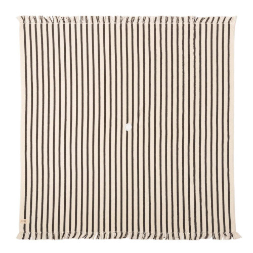 THE BEACH BLANKET - MONACO BLACK STRIPE